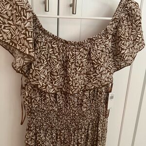 NWT Old Navy off-the-shoulder maxi dress